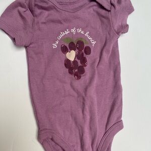 Carter's Purple Grape Print Bodysuit